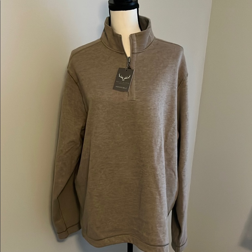 Men's Age of Wisdom reversible zip pull-over